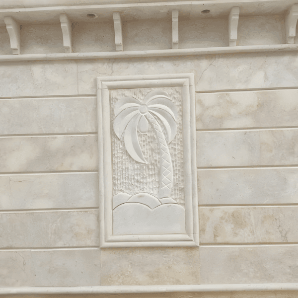 لوحة نحت يدوي حجر حموي (1م × 50سم)